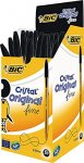 BiC Cristal Fine 0.8mm Biro (Box 50) (camelcamelcamel best price) &pound;8.30 (Prime)