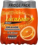Lucozade Energy Original / Orange / Cherry / Caribbean Crush Fridge Pack (6 x 380ml) (Rollback Deal)