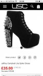 HUGE reductions on Jeffrey Campbell Shoes via USC from £4.00 with discount via App! 