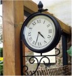 Kingfisher Victorian style Garden Clock £10.78 (inc VAT) and Free Delivery @ CPC