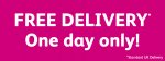 Free standard delivery today only