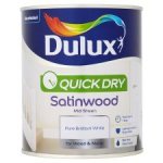 Dulux Quick Dry Satinwood Pbw 750Ml Tesco groceries online Irlam Salford