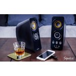 Creative T30 Wireless (2.0) Bluetooth NFC Speakers with High Quality AptX Audio, BasXPort Technology and Aux-in