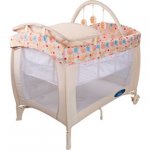 BabyStart Deluxe Travel Cot - Natural