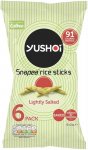 Yushoi Lightly Salted Snapea Rice Sticks 6 per pack