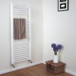 Heated Towel Rail Radiators Del @ Brooklyn Trading (ie curved white size 730 X 450MM)