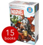 Marvel Readers Collection - 15 Book Slipcase + Star Wars Readers DK Collection - 15 Books + 3 Piece Ceramic Avengers or Star Wars Dinner Set Del with code