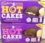 Cadburys Hot Cakes (Double Choc or Butterscotch) 2 boxes