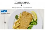 IKEA - WEMBLEY FISH FRIDAYS! Battered cod fillet, chips and peas at IKEA for £1.00 instead of £4.75 - EVERY FRIDAY until 29/04/16
