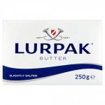 Lurpak Slightly Salted & Unsalted Block Butter (250g)