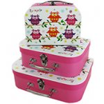 Portobello Owl Storage Suitcases - Set Of 3 C&C @ The Works also others £7 each or x2