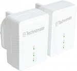 Technomate 500 Mbps HomePlug AV Powerline Adapter Starter Kit (Pack of 2) @ Amazon - &pound;16.99 Prime or &pound;20.98 non prime