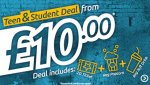 Odeon Teen & Student / 13-17 Deal - 1x standard 2D ticket • 1x regular popcorn • 1x regular soft drink