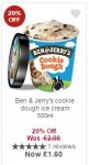Ben & Jerry's cookie dough ice cream with MyPicks
