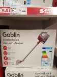 Goblin Corded Stick Vacuum Cleaner