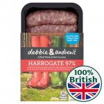Debbie & andrew's Harrogate 97% Pork Sausage / Perfect Cumberland Sausages 400g x2