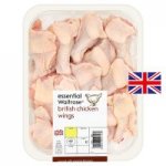 Essential Waitrose British chicken wings 475g (or 93p without PYO)