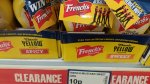 Frenchs sweet mustard 226g bottles 10p