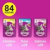 Whiskas Cat Food 1+ Adult Mixed Selection Gravy Pouches, Pack of 84