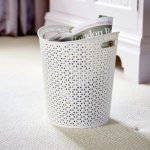 Rattan effect waste paper basket from £5.99
