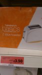 Sainsbury's Basic 2 slice toaster instore