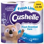 Cushelle Fresh Linen 4 Toilet Rolls White