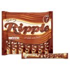 Bounty, Ripple, Twix 7pk), Mars, Snickers 9pk), Milky Way 12pk)