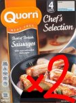 Quorn Chef's Selection Best of British Sausages, two 4-packs (£1