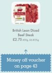 British Lean Diced Beef Steak 400g (£4.12/kg)