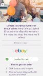 Bonus Nectar Points (between 100-250 bonus) on eBay spend or more