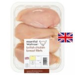 Essential Waitrose 3-5 British chicken breast fillets