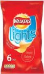 Walkers Lights simply salted 6 pack
