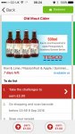 Old mout cider free with Shopitize in tesco Claim &pound;2 back