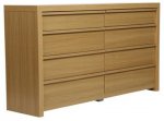 Tribeca Oak Effect Chest of Drawers, 8 Drawer at Tesco Direct (Free Delivery for Delivery Saver Customers or &pound;7.95)