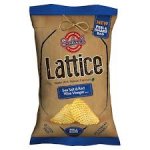 Lattice hand cooked sea salt and red wine vinegar crisps 120g bag