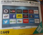Goodmans 55" 4K Curved Smart Android TV £538.80 @ CPC