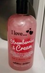 I love strawberries and cream bath creme