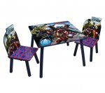 Avengers Wooden Table with 2 Chairs Set
