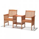 Chichester FSC Eucalyptus Wood Duo Love Seat Bench