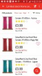 Argos colourmatch curtains 117 x 183cm