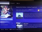 Sword Art online - Hollow fragment PS4 or PS VITA PSN
