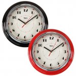 B&M - Retro Diner Wall Clock 30cm/3D Number Clock now