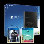 PS4 500GB Black + Uncharted 4: A Thief's End + No Man's Sky