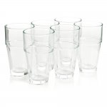 6 pack glass party glasses