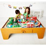 Elc big city wooden rail train table with code for online customers only