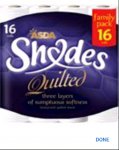 ASDA Shades Quilted 3Ply Now Clear