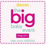 mothercare baby event - Items from 75p