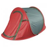 Outdoor 2-Man Grey & Red Pop Up Tent - Clearance