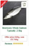 Fresh Whole Salmon £6.00/kg - MORRISONS- Update