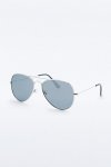 Urban Outfitters Smoke Flat Lens Mirrored Aviator Sunglasses